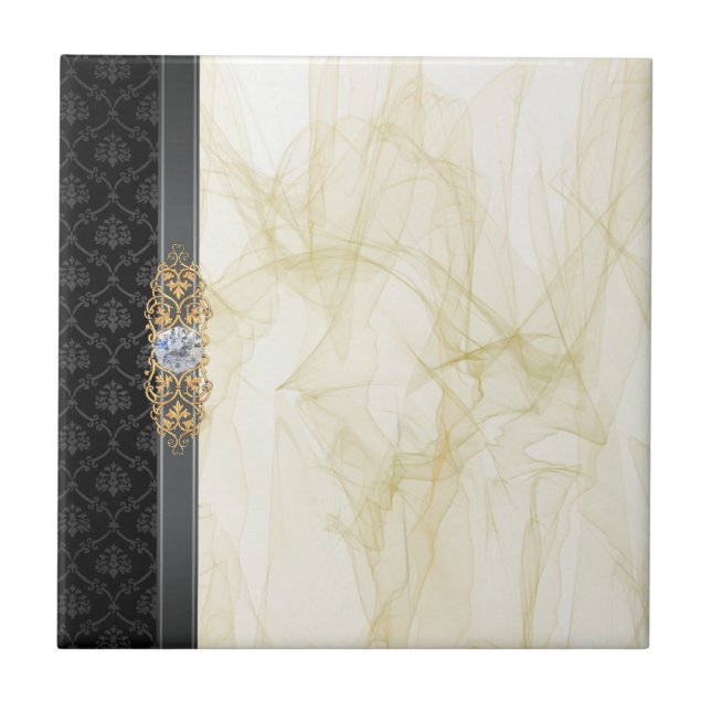 Black and gold elegance tile (Front)
