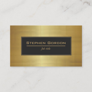 Black and gold elegant business card