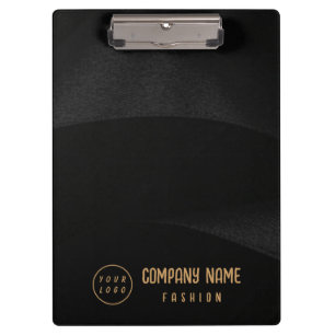 Black and gold elegant clipboard