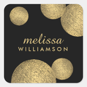 Black and Gold Glamour and Beauty II Stickers