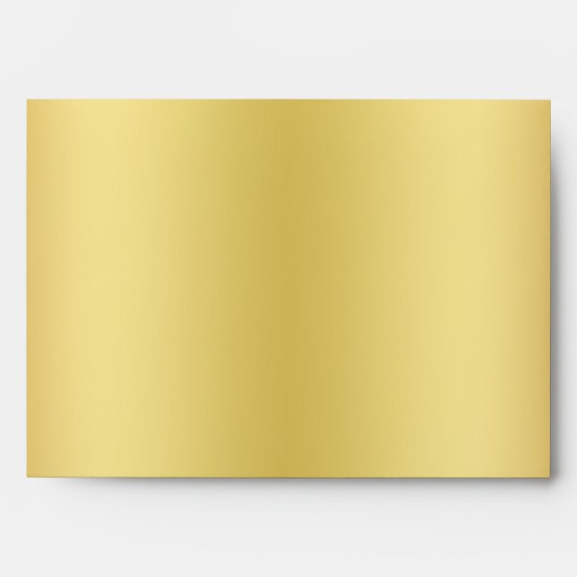 Black and Gold Glitter Envelope for 5x7 Size Stock (Front)