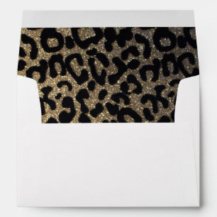 Black and Gold Glitter Envelopes