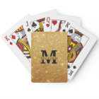 Black and Gold Glitter Personalised Monogram Name