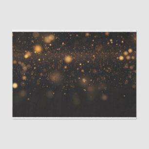 Black and gold Glitter Tissue Paper