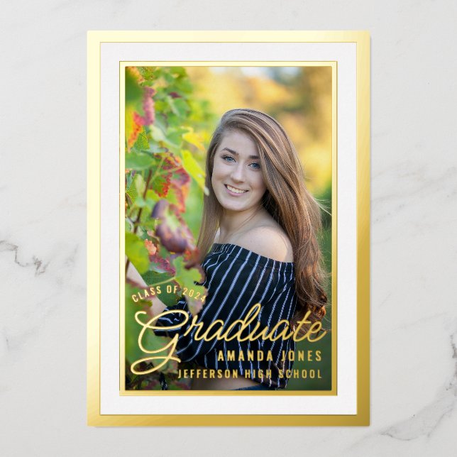 Black and Gold Graduation Celebration Party (Front)