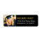 Black and Gold Graduation Photo | Return Address