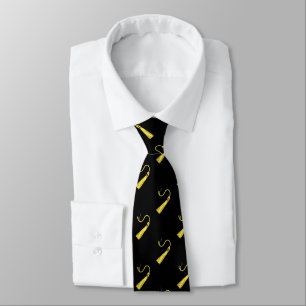 Black and Gold Graduation Tie