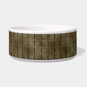 Black and Gold Greek Key Pattern  