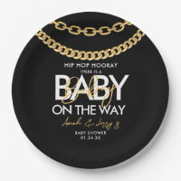 Black and Gold Hip Hop Baby Shower