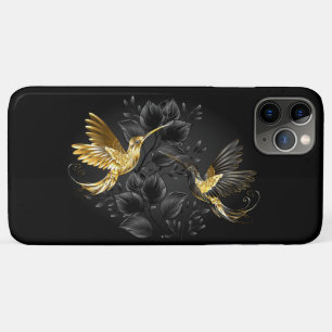Black and Gold Hummingbird iPhone 11 Pro Max Case
