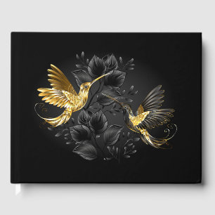 Black and Gold Hummingbird Guest Book
