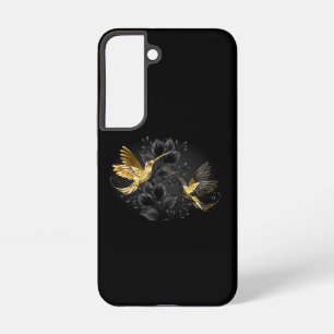 Black and Gold Hummingbird Samsung Galaxy Case