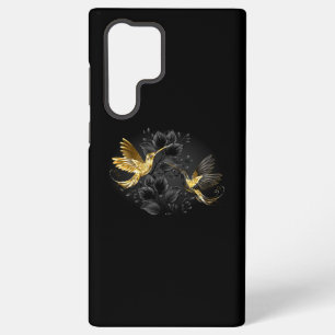 Black and Gold Hummingbird Samsung Galaxy Case