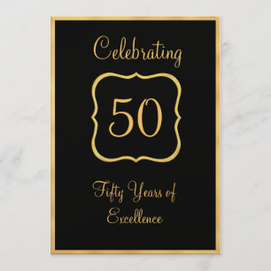 Black and Gold Invite