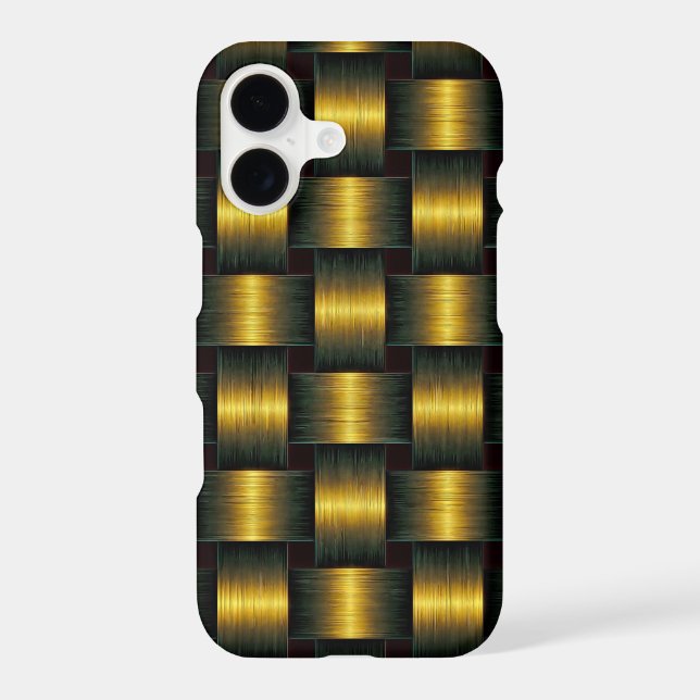 Black and Gold iPhone Case (Back)