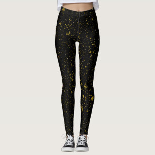 Black and Gold Leggings