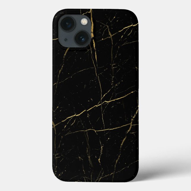 Black and Gold Marble Case-Mate iPhone Case (Back)