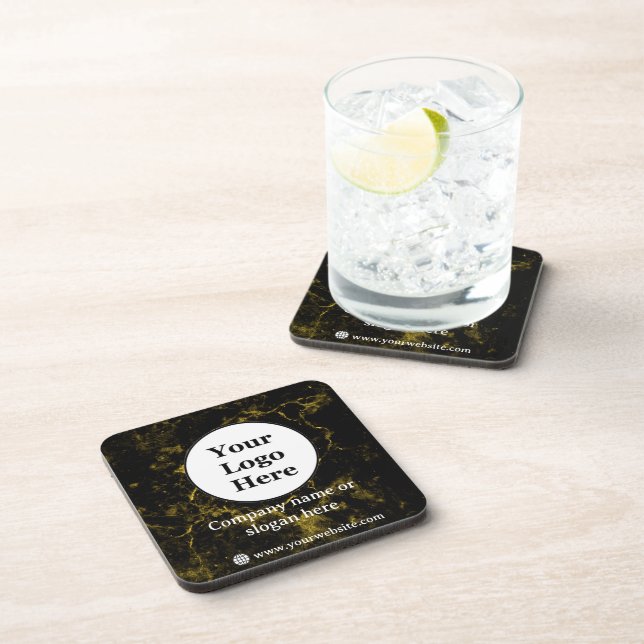 Black and gold marble coaster (Right Side)