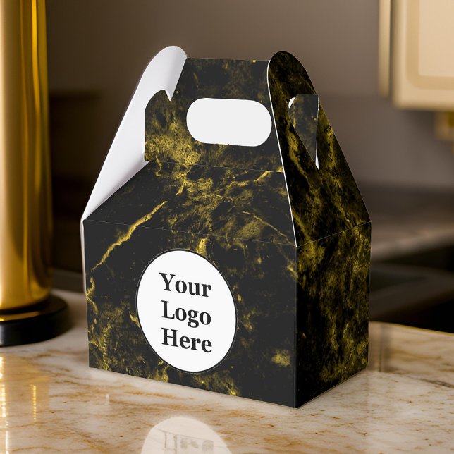Black and gold marble favour box (Creator Uploaded)
