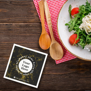 Black and gold marble  napkin