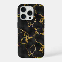 Black And Gold Marble Pattern