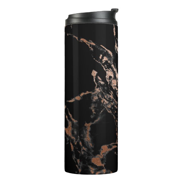 Black and Gold Marble Tumbler (Rotated Left)