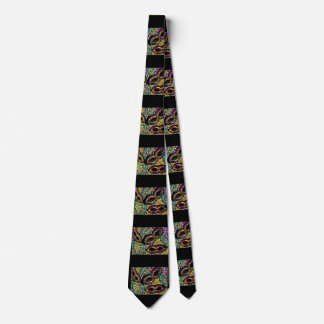 BLACK AND GOLD MARDI GRAS TIE
