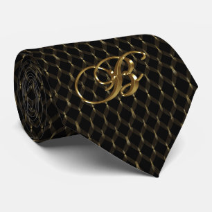 Black and Gold Men's Tie