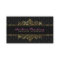 Black And Gold Metallic Floral Damasks & Frame