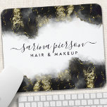Black And Gold Modern Art Liquid Watercolor Ink Mouse Mat<br><div class="desc">Black And Gold Modern Art Liquid Watercolor Ink Mouse Pad. Perfect for makeup artists,  hair stylists,  cosmetologists,  and more!</div>