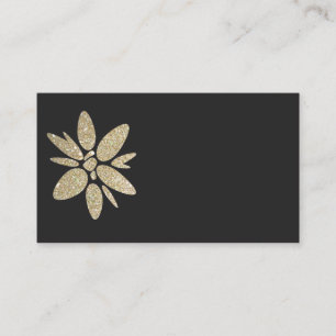 Black and gold modern Business Card RSVP card