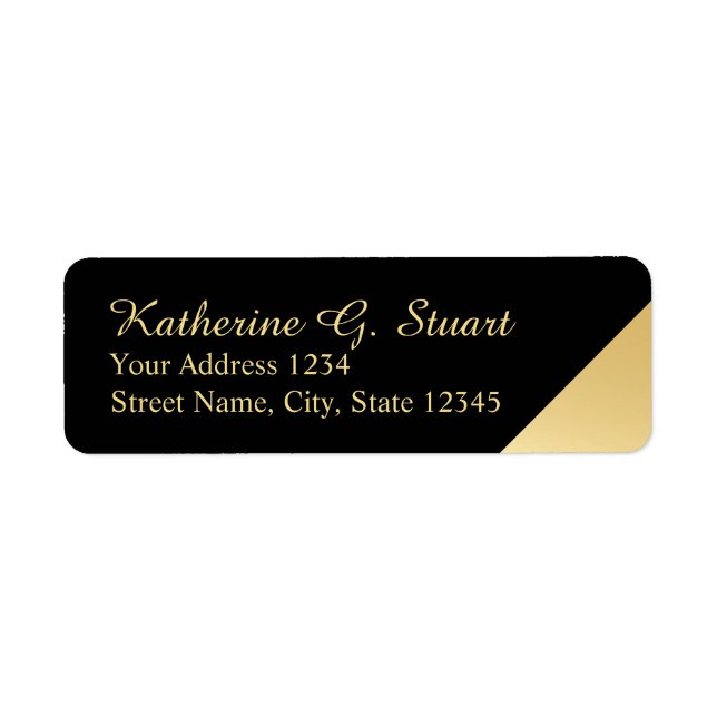 Black and Gold Modern Elegant (Front)