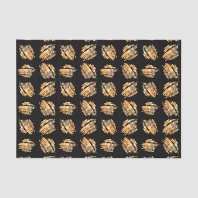 Black And Gold Modern Glam Tissue Paper (Front)