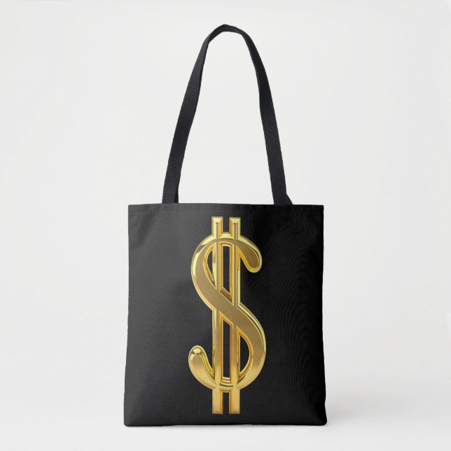 Black and Gold Money Bag (Front)
