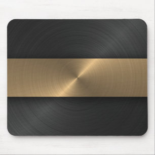 Black And Gold Mouse Mat