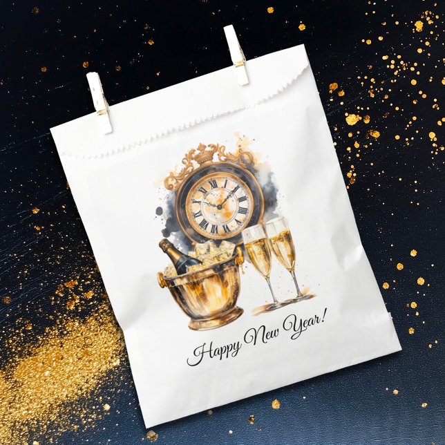 Black and Gold New Year’s Eve Favour Bags (Creator Uploaded)