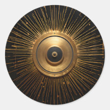 Black and Gold Occult Evil Eye