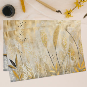 Black and Gold Oriental Tissue Paper
