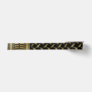 Black and Gold Palestinian Kuffiyeh Satin Ribbon