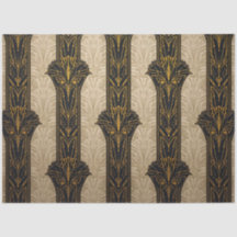 Black and Gold Pattern Decoupage