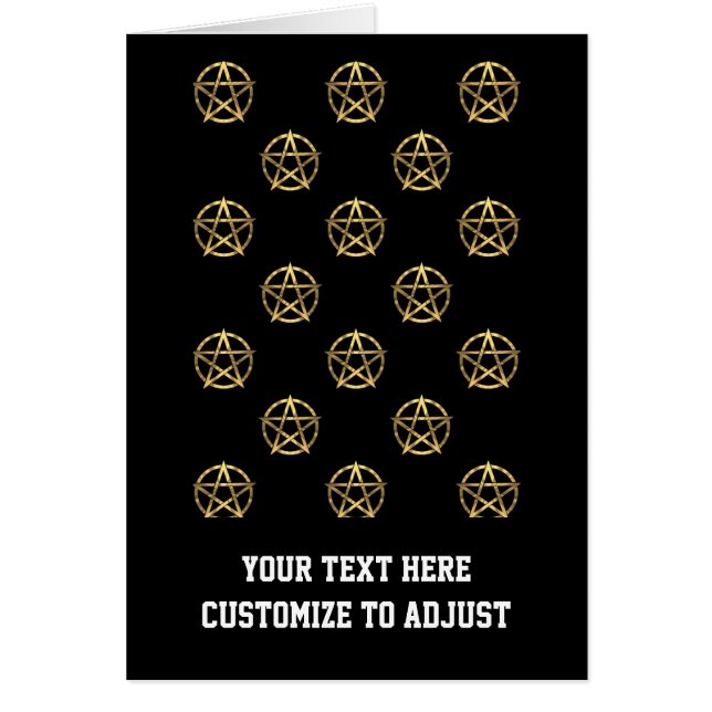 Black and gold pentagram (Front)
