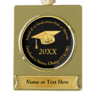 Black and Gold Personalised Graduation Ornaments