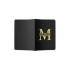 Black and Gold Personalised Monogram and Name