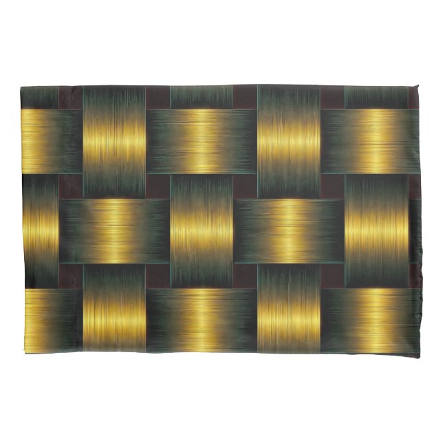 Black and Gold Pillow Case (Front)