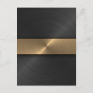 Black And Gold Postcard