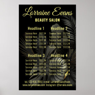 Black and Gold Poster