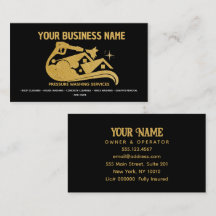 Black and Gold Pressure Washing Power Wash Window