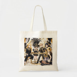 Black and gold, Rich luxury, Moulin rouge style Tote Bag