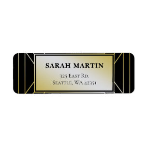 Black and Gold Roaring 20s art deco