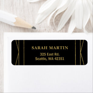Black and Gold Roaring 20s art deco